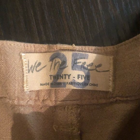 We The Free- Tan linen pants - Picture 3 of 3